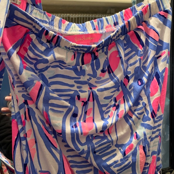 Lilly Pulitzer Ritz Romper Blue Haven Pop Up Red Right Return Size XXS - Picture 13 of 13